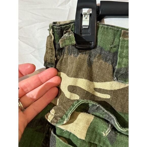 Ranger Men's VTG 70s Camo Cargo Pants Green Size M 32 Inseam Hunting Outdoor - Picture 5 of 7
